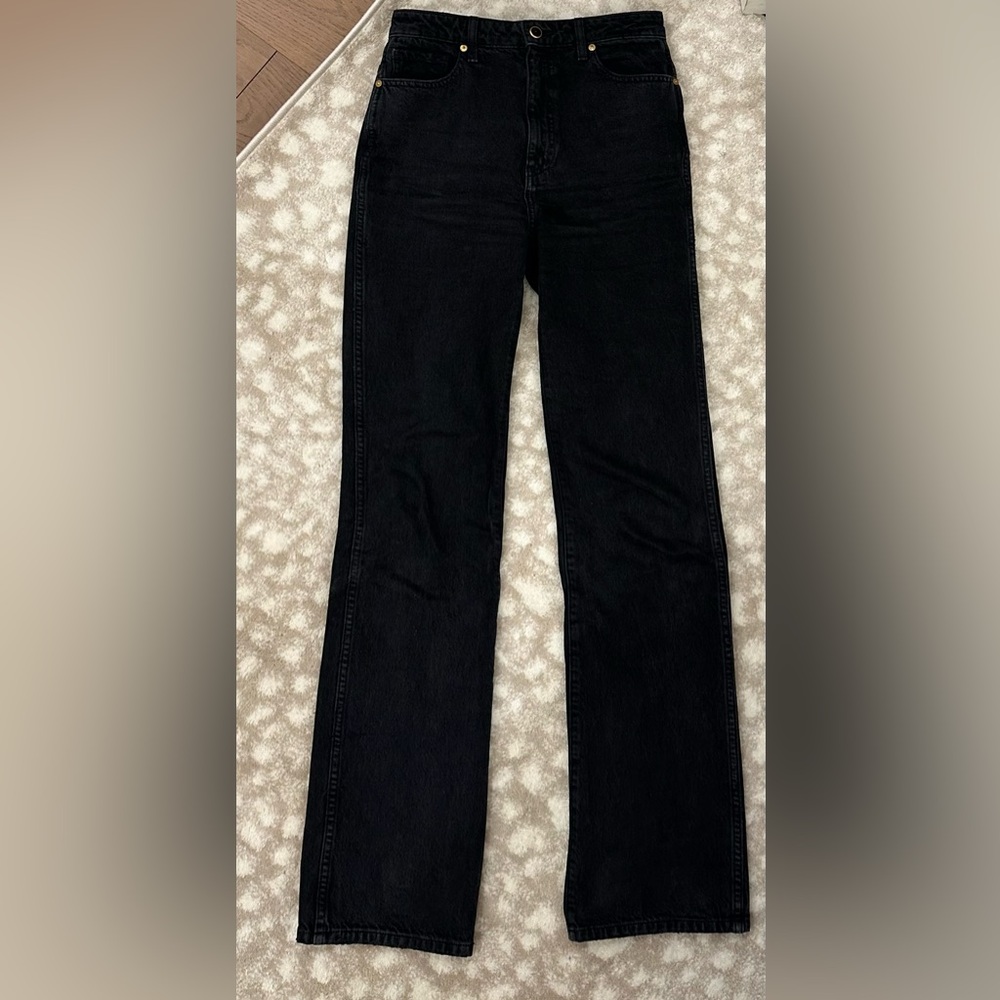KHAITE Black Women Jeans